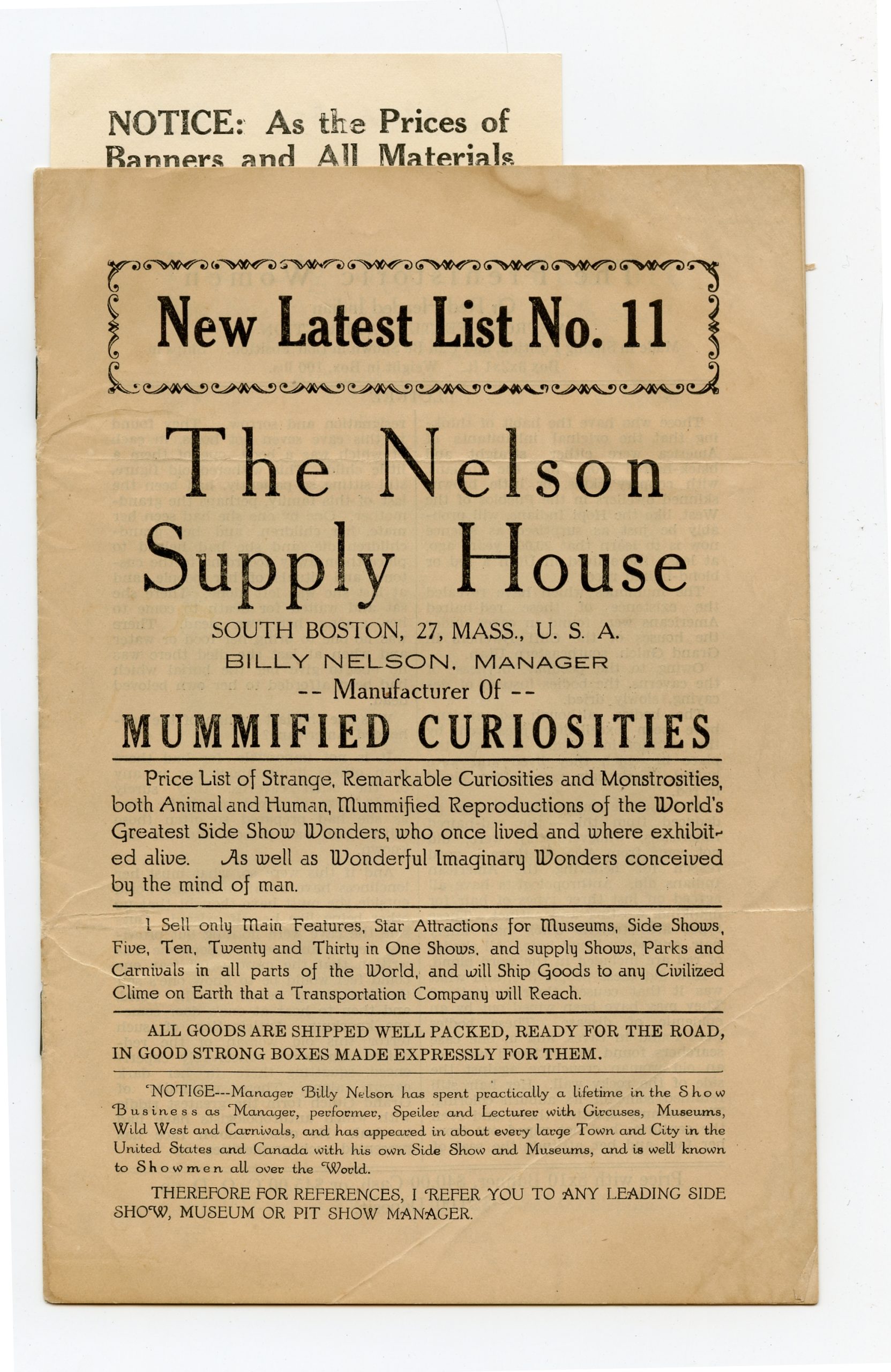 Cover of The Nelson Supply House, List No. 11
