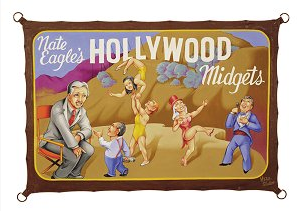 Johnny Meah Print - NATE EAGLE'S HOLLYWOOD MIDGETS